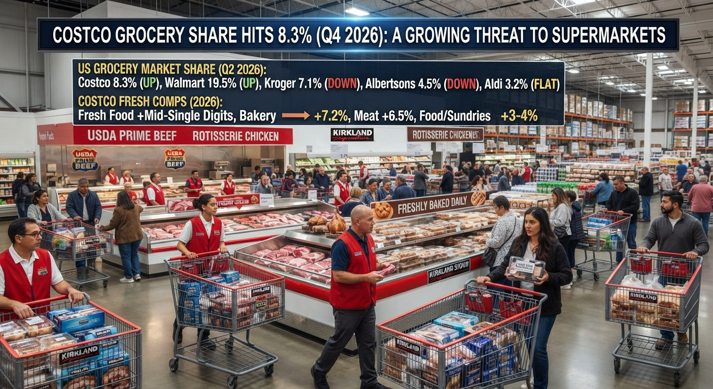 Supermarkets Are Watching Walmart. Costco Is Quietly Eating Their Lunch.